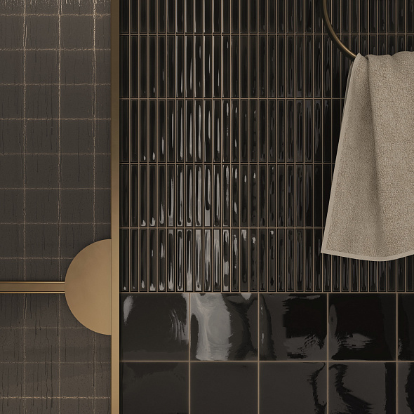 Плитка керамическая Wow Sweet Bars 12,5х25, Ebony, 8,5 мм