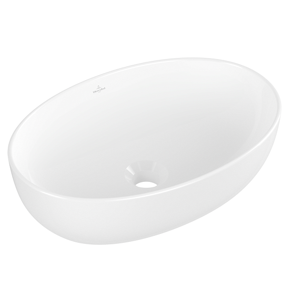 Раковина накладная Villeroy & Boch Artis 48х33, CeramicPlus, 438848R1, из TitanCeram, белая