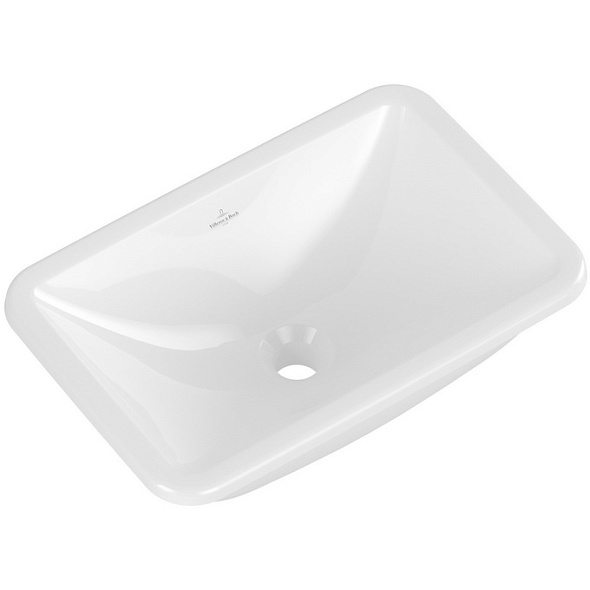 Раковина Villeroy & Boch Loop & Friends 45х28, CeramicPlus, из TitanCeram, встраиваемая