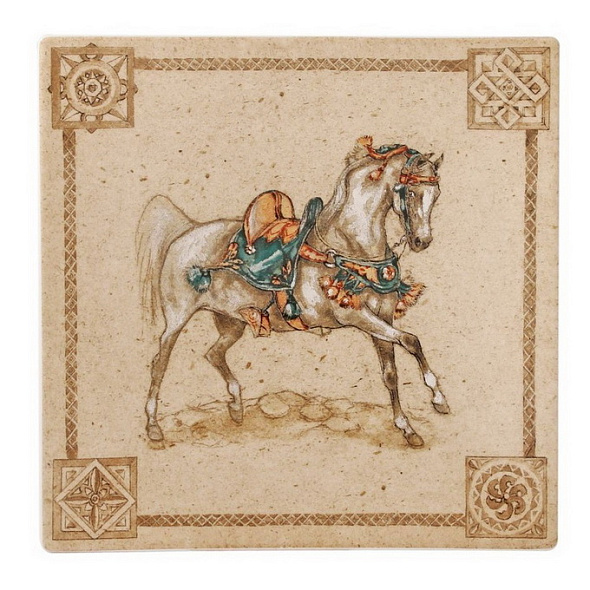 Блюдце квадратное Chevaux du vent 17х17 см