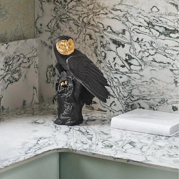 Статуэтка "Сова. Black Gold" 41х25х22 см