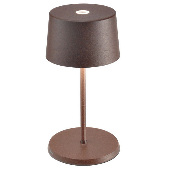 Лампа настольная Zafferano Olivia Pro Mini 22 см, красно-оранжевая