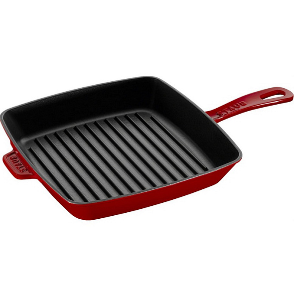 Сковорода-гриль квадратная Grills 26х26 см, вишневая