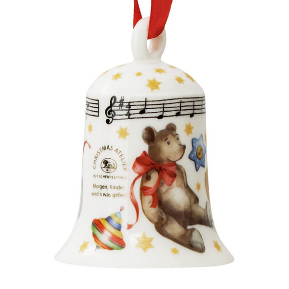 Елочная игрушка Hutschenreuther Christmas Songs 2026 "Колокольчик" 7,5 см