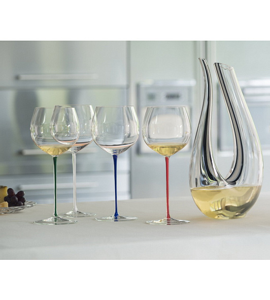 Бокал для вина Oaked Chardonnay Fatto a Mano 620 мл, синий