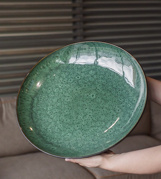 Блюдо сервировочное Bitz 40 см, зеленое