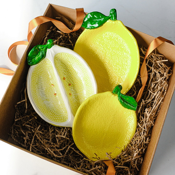 Салатник "Лимон" Lemon Garden 15х10 см