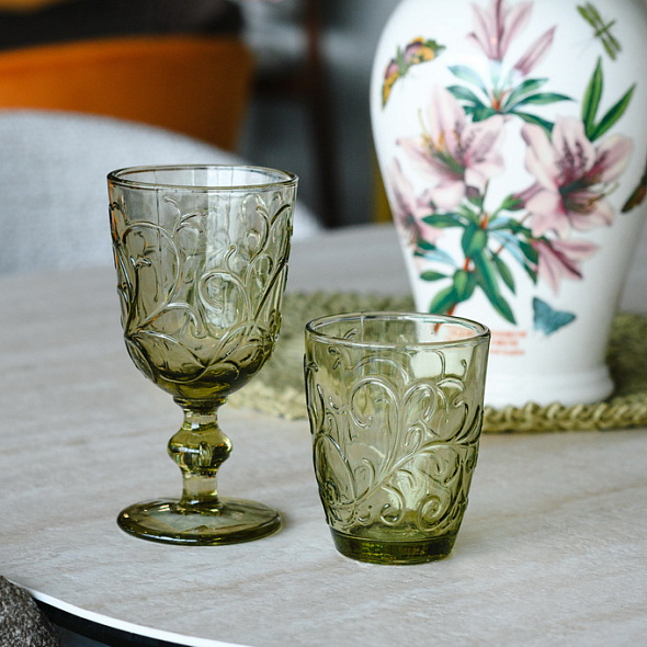 Бокал Glass Marriage 280 мл, оливковый
