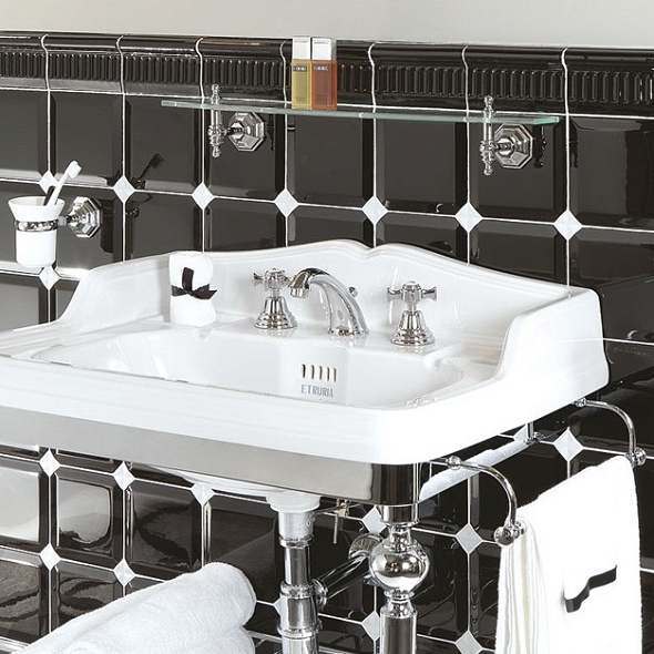 Декор Etruria Design Victoria 2,9х2,9 Lux, Piano Dark, 10 мм