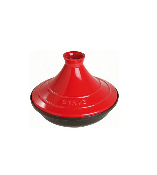 Тажин Staub Specials 28 см, вишневый/черный