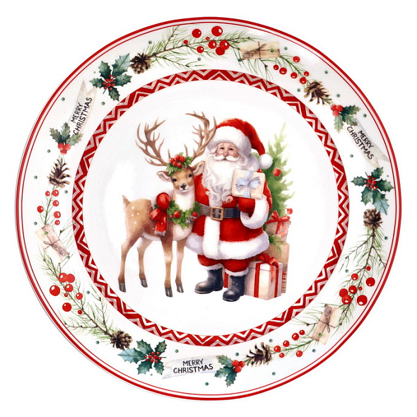 Блюдо сервировочное Santa Сlaus 30 см