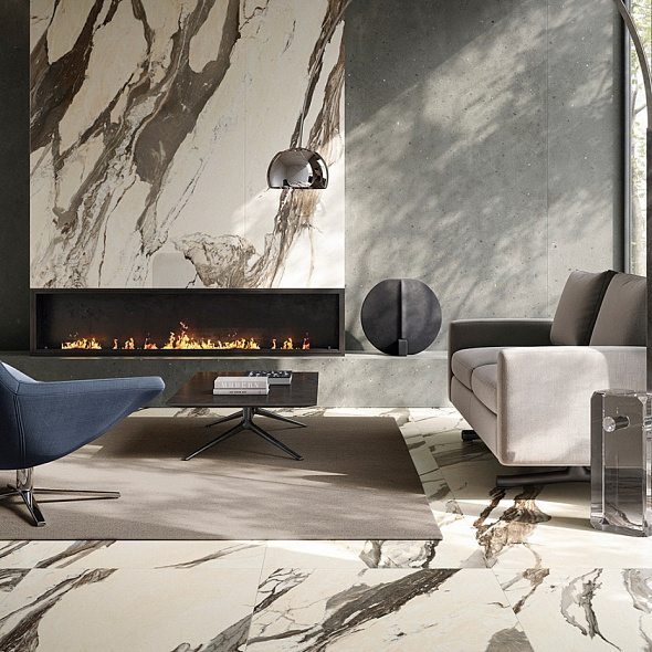 Керамогранит Italon Avantgarde 120х278 Silk, Calacatta Warm, 6 мм