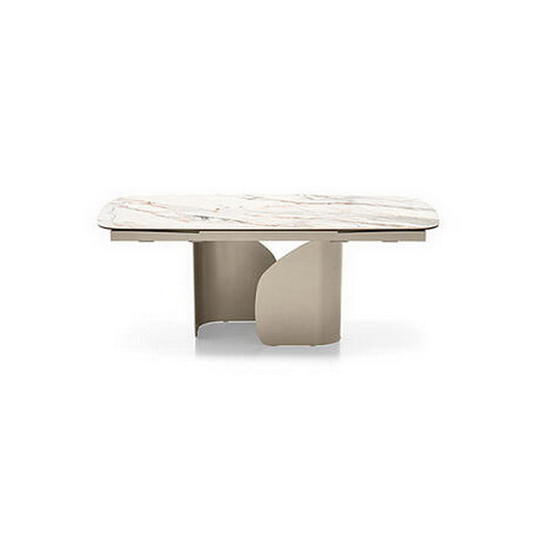 Стол обеденный Calligaris Twins 200(296)х100, Calacatta Paonazzo