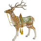 Фигурка "Олень в зеленой упряжке" 36x48 см