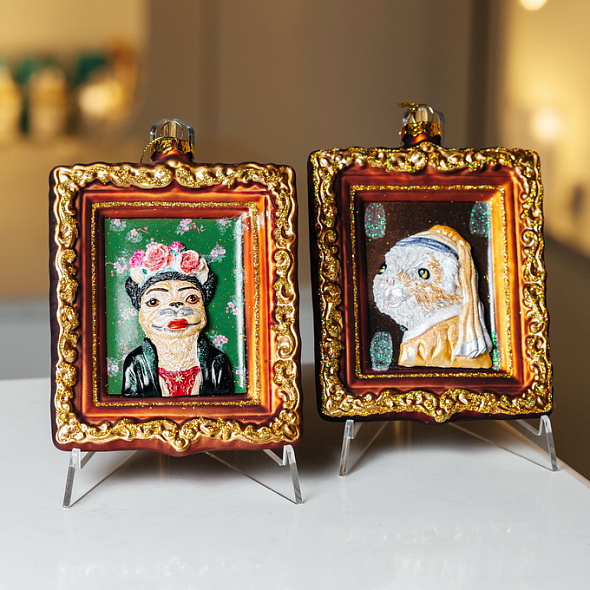 Новогодняя игрушка "Жемчужная сережка" 14 см