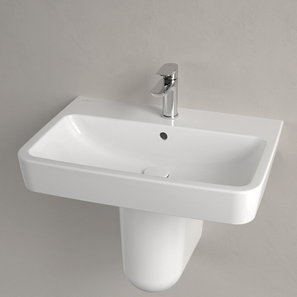 Раковина подвесная Villeroy & Boch O.Novo 65х46, CeramicPlus, 4A4165R1, белая
