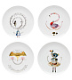 Набор тарелок десертных Tea With Alice 22,9 см, 4 шт