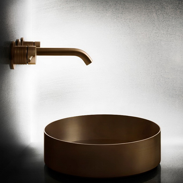Раковина накладная Gessi 316 40х40 54601.726, Warm Bronze