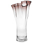 Ваза Glass Design Bizarre 32 см, бордовая