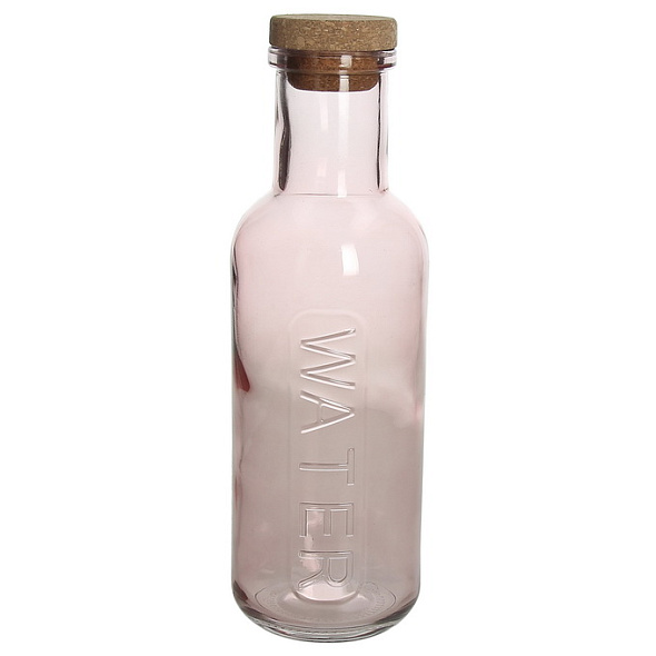 Бутылка для воды Glass Pop 1 л, розовая