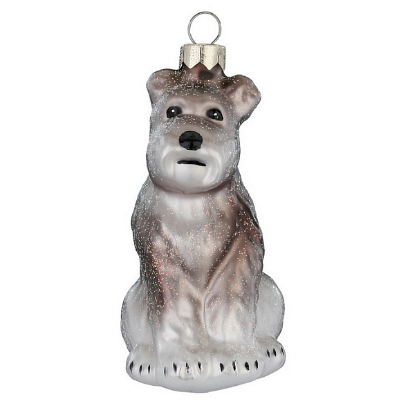 Елочная игрушка "Шнауцер" 9 cм