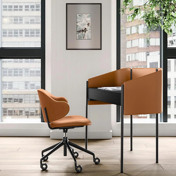 Стол письменный Calligaris Biblio 104х53, Matt Black