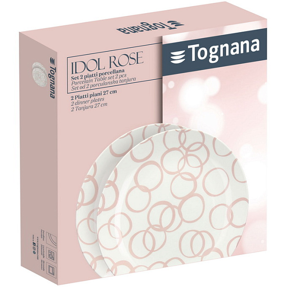 Набор тарелок столовых Madison Idol Rose 27 см, 2 шт