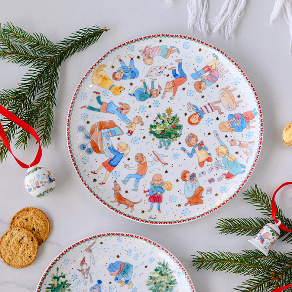 Блюдо для выпечки Christmas games 28 см