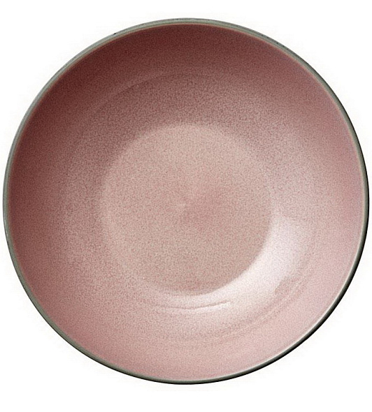 Тарелка для пасты Bitz 20 см, серая/розовая