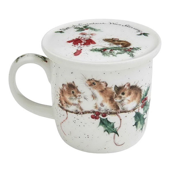 Кружка с подставкой Winter Mice (мышки) 310 мл