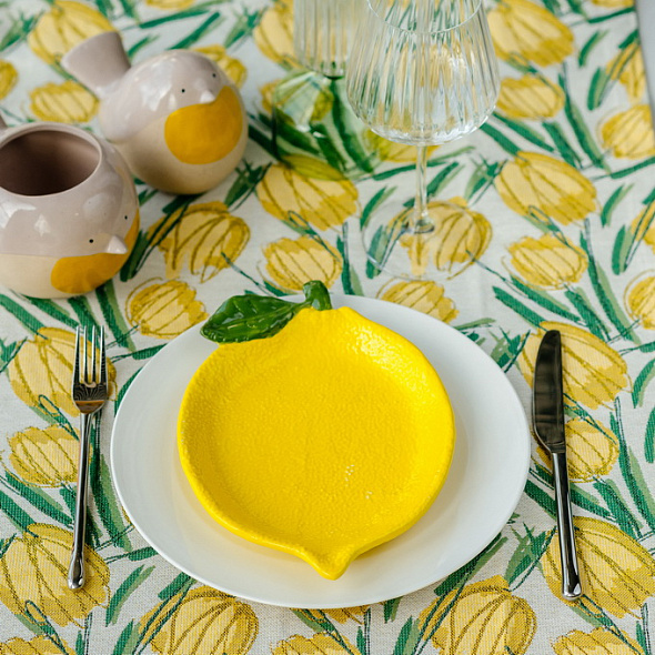 Блюдо сервировочное Lemon Garden 26х18 см