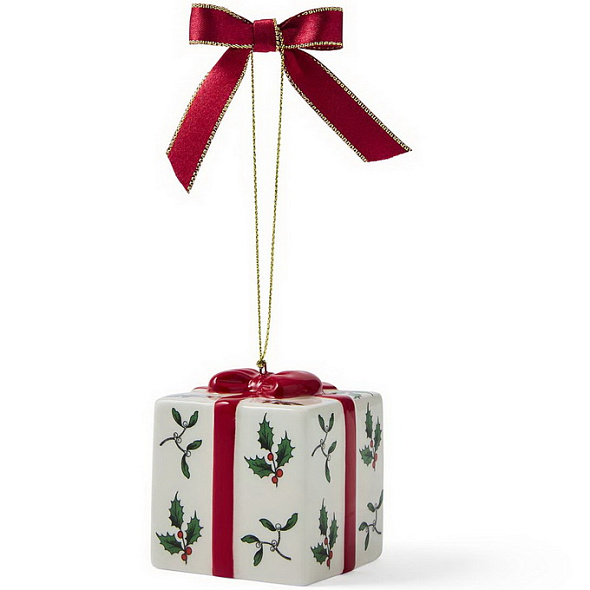 Елочная игрушка Spode Christmas Tree "Подарок" 7х6,5 см