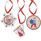 Набор елочных игрушек Hutschenreuther Christmas feast 6 см, 3 шт