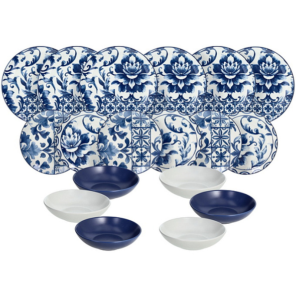 Набор посуды на 6 персон Madison Ortigia, 18 предметов