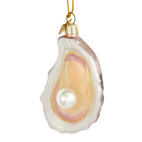 Новогодняя игрушка "Ракушка с жемчужиной" 8,3 см