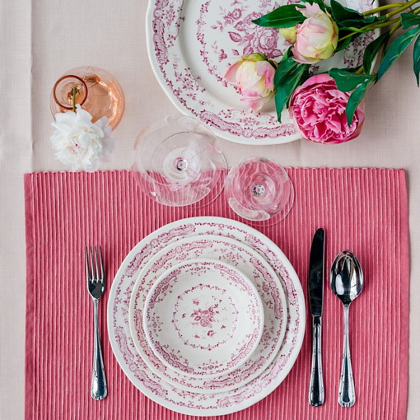 Тарелка столовая Rose Pink 26 см