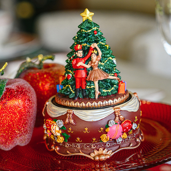 Шкатулка музыкальная "История Щелкунчика" 15,5х11,5х11,5 см