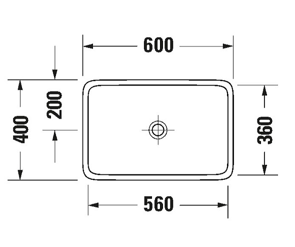 Раковина накладная Duravit Qatego 40х60 2383600079