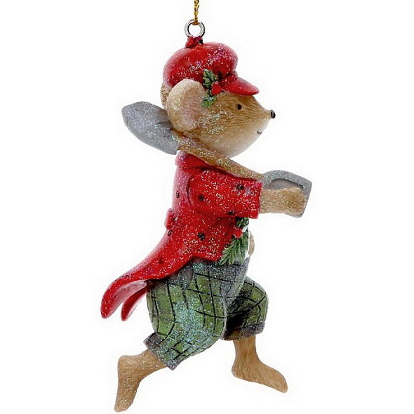 Елочная игрушка "Мистер Мышь" 8,5 см