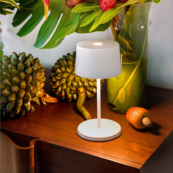 Лампа настольная Zafferano Olivia Pro Mini 22 см, кобальтовая