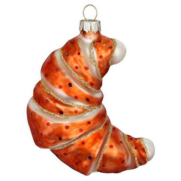 Елочная игрушка "Круассан" 10,5 см