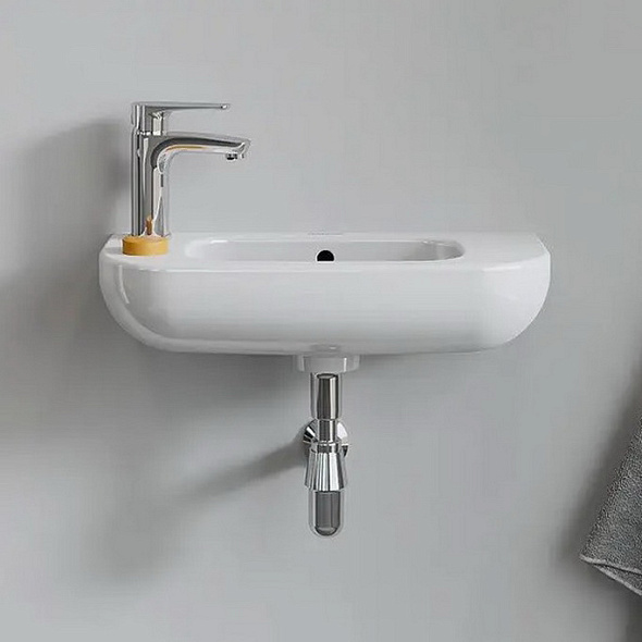 Раковина Duravit D-Code 50х22, отверстие слева, санфарфор