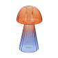 Подсвечник Glass Design Mushroom 15 см, фиолетовый/красный