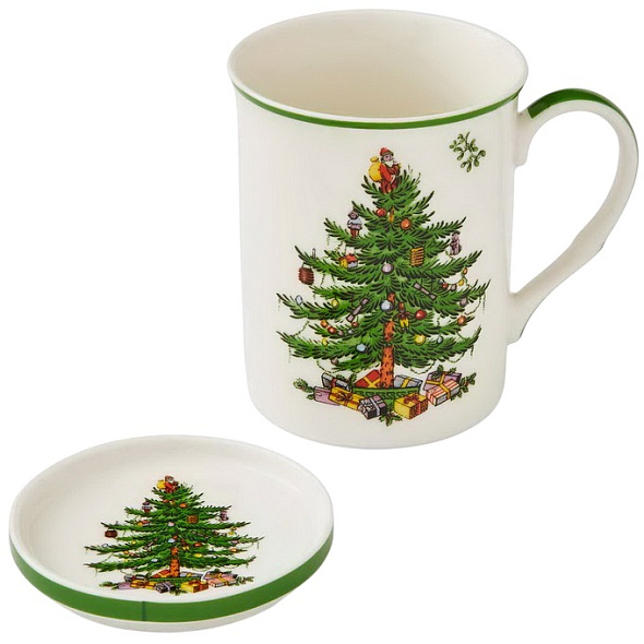 Кружка с подставкой Christmas Tree 340 мл