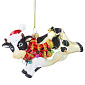 Елочная игрушка "Прыгающая корова" 8х13 см