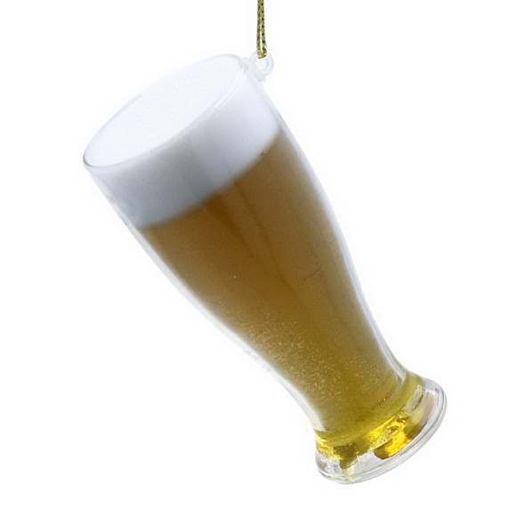 Елочная игрушка "Бокал пива" 9 см