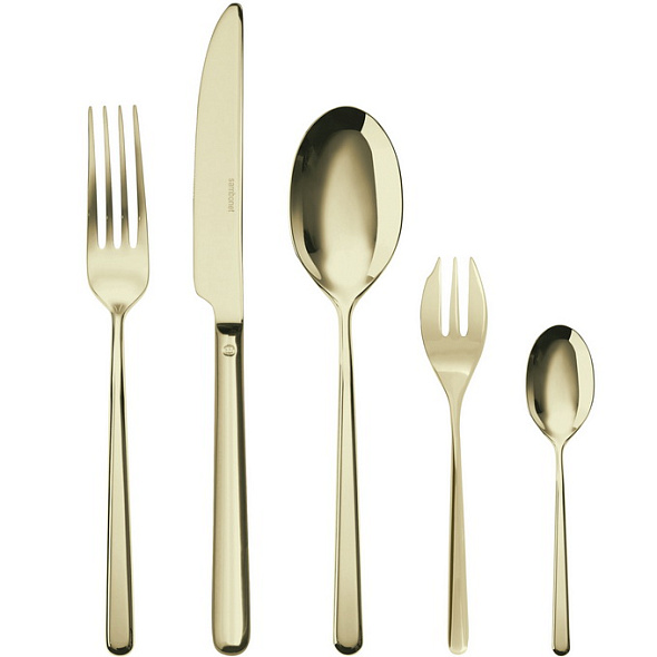 Набор столовых приборов Linear Champagne, 30 предметов