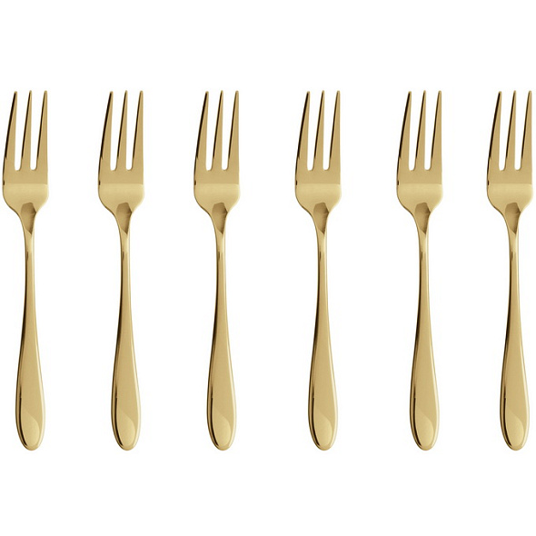 Набор вилок десертных Velvet Gold, 6 шт