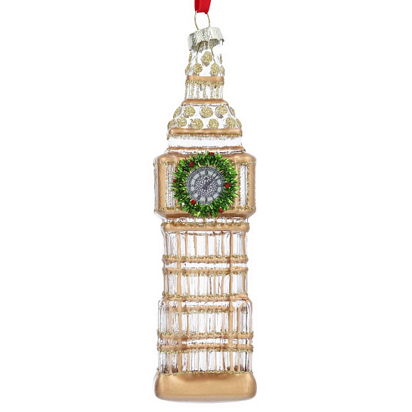 Елочная игрушка "Биг Бен" 14 см