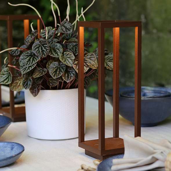 Лампа настольная Zafferano Home Pro 29,4 см, коричневая